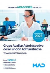 Auxiliar Administrativo del Servicio Aragonés de Salud - Ed. MAD