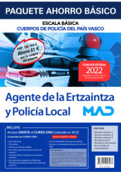 Paquete Ahorro BÁSICO Ertzaintza y Policía Local Comunidad Autónoma del País Vasco de Ed. MAD