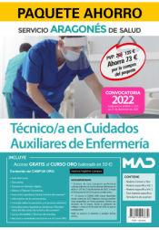Paquete Ahorro Técnico/a en Cuidados Auxiliares de Enfermería del Servicio Aragonés de Salud de Ed. MAD
