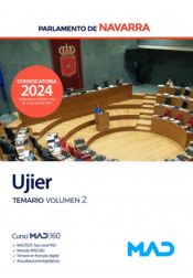 Ujier. Temario volumen 2. Parlamento de Navarra de Ed. MAD